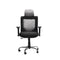 Kursi Kantor Ergonomis - Kursi Kerja desain Minimalis - Kursi dengan roda, lengan sandaran, dan tuas hidrolik -ERGOTEC - KANTORKU