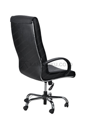 Kursi kantor premium Ergotec LX 918 TR elegan dengan sandaran chrome dan fitur penyesuaian ergonomis Kantorkudotcodotid