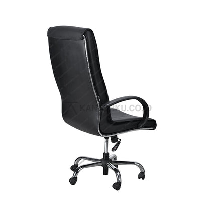 Kursi kantor premium Ergotec LX 918 TR elegan dengan sandaran chrome dan fitur penyesuaian ergonomis Kantorkudotcodotid