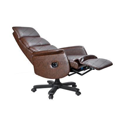 Kursi kerja premium Ergotec LX 961 W7 dengan fitur sandaran kaki fleksibel dan desain mewah Kantorku.co.id