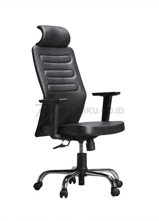Kursi kantor Ergotec LX 962 TR ergonomis dengan sandaran lengan empuk berlapis cushion Kantorku.co.id