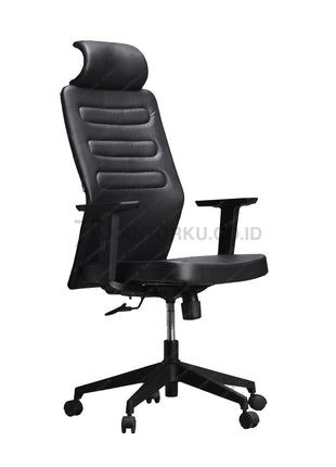 Kursi kantor Ergotec LX 962 X ergonomis dengan sandaran lengan empuk berlapis cushion Kantorku.co.id