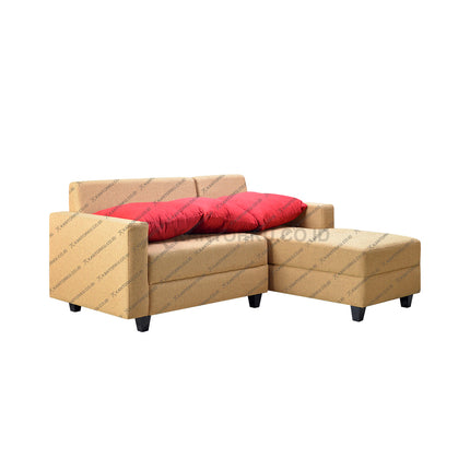 Sofa LS Monica dua dudukan bergaya klasik modern dengan nuansa mewah — kantorkudotcodotid