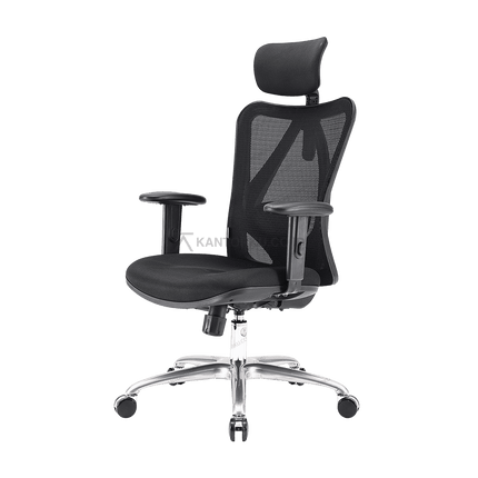 Kursi ergonomis modern dengan sandaran kepala fleksibel double-joint – Tersedia di Kantorku.com