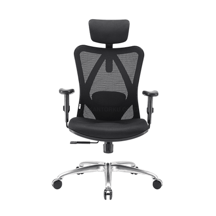 Kursi kerja ergonomis Sihoo dengan sandaran berbentuk S untuk postur ideal – Tersedia di Kantorku