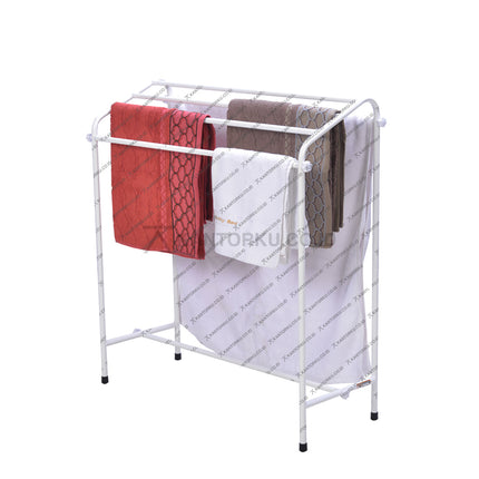 Rak jemuran handuk modern anti karat bahan aluminium kuat – Kantorkudotcodotid