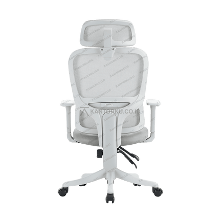 Kursi ergonomis premium Sihoo dengan lumbar support lembut dan bantalan W-shape – Tersedia di Kantorku.