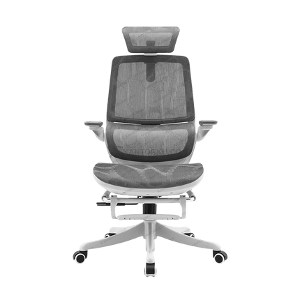 Kursi kerja ergonomis SIHOO M59AS dengan sandaran kaki dan bantal lumbar – Tersedia di Kantorku.
