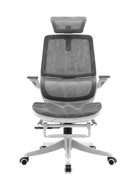 Kursi kerja ergonomis SIHOO M59AS dengan sandaran kaki dan bantal lumbar – Tersedia di Kantorku.