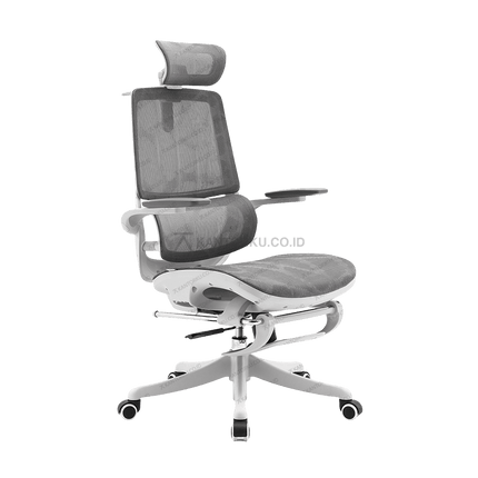 Kursi ergonomis modern Sihoo dengan mesh breathable dan fitur fleksibel – Tersedia di Kantorku.com.