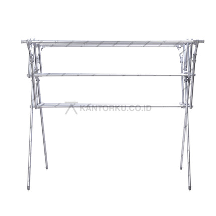 Jemuran pakaian MAMI1 M-92011B lebar 97 cm panjang 160–200 cm kuat dan kokoh – Kantorku