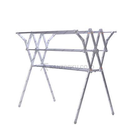 Jemuran pakaian panjang 200 cm anti karat dengan ruang jemur luas – Kantorku.co.id