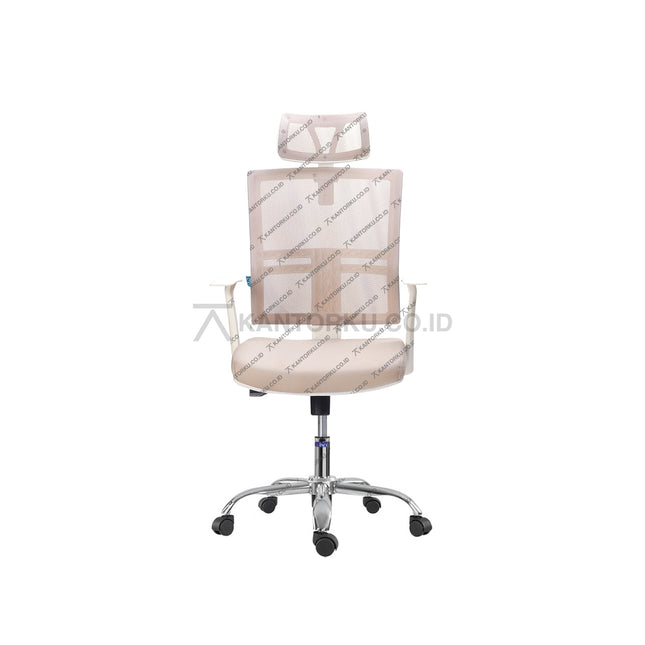 Kursi kantor Malta H WCR dengan sandaran kepala dan sandaran lengan ergonomis – tersedia di KANTORKU.