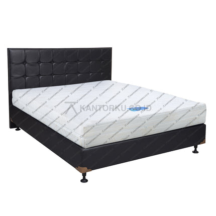 Kasur ergonomis Saveland Ultra Rebounded dengan divan dan headboard – kantorku.co.id
