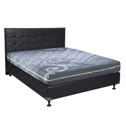 Kasur busa Saveland Ultra Rebounded dengan divan dan headboard elegan – kantorku