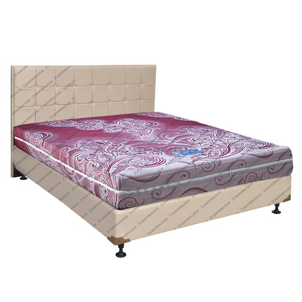 Kasur ergonomis Saveland Ultra Rebounded dengan divan dan headboard – kantorku.co.id