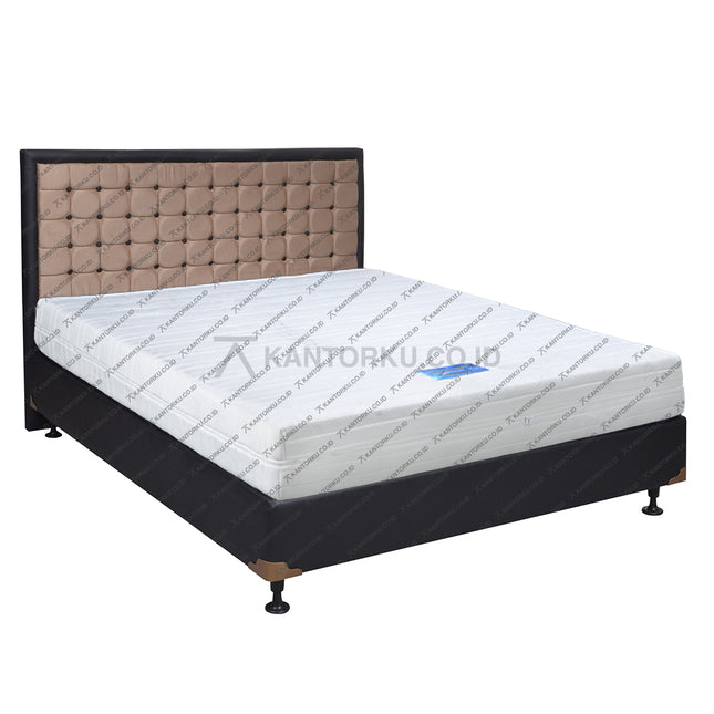 Headboard elegan kasur Saveland Ultra Rebounded untuk kamar tidur modern – kantorku