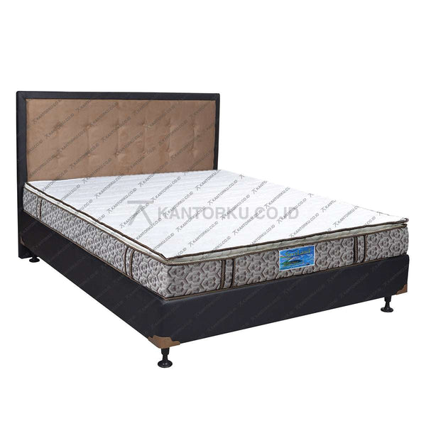 Kasur Busa SAVELAND Ultra Super Pillowtop Rebounded 25Cm HB Queenstown | Fullset Oreo