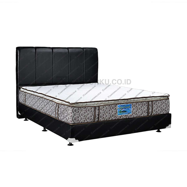 Kasur Busa SAVELAND Ultra Super Pillowtop Rebounded 25Cm HB Vadia | Fullset Oreo