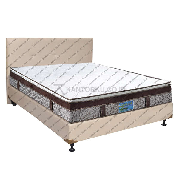 Kasur Busa SAVELAND Ultra Super Plushtop Pillowtop Rebounded 30cm HB Elegance | Fullset Kozo