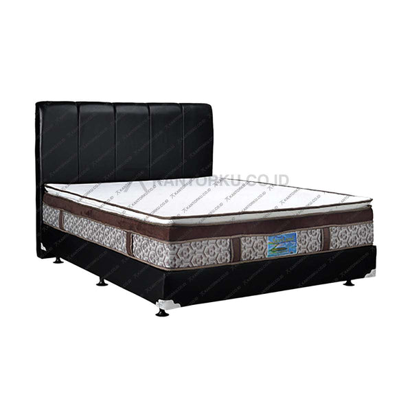 Kasur Busa SAVELAND Ultra Super Plushtop Pillowtop Rebounded 30cm HB Vadia | Fullset Oreo