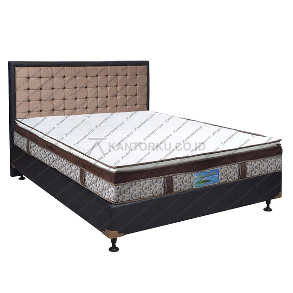 Kasur Busa SAVELAND Ultra Super Plushtop Pillowtop Rebounded 30cm HB Victoria | Fullset Oreo