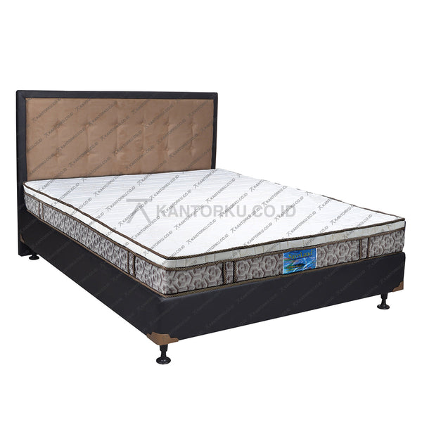Kasur Busa SAVELAND Ultra Super Plushtop Rebounded 20Cm HB Queenstown | Fullset Oreo