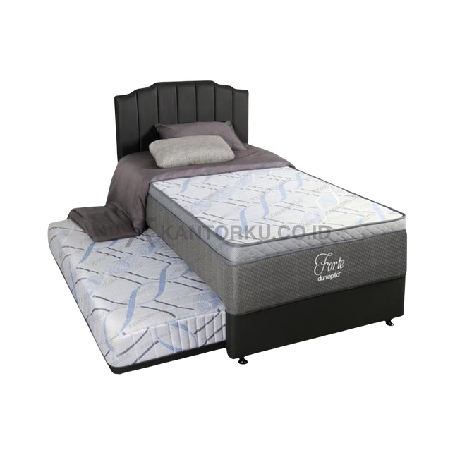 Tempat tidur Dunlopillo Forte 2-in-1 desain modern warna abu-abu – Kantorku.co.id