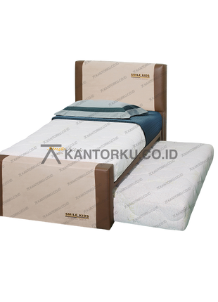 Spring bed anak Florence Smile Kids dengan desain fungsional dan lembut — kantorku.co.id