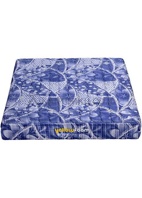 Kasur busa rebounded Floral 01 dengan motif bunga biru elegan yang memberikan kenyamanan tidur optimal – Kantorku