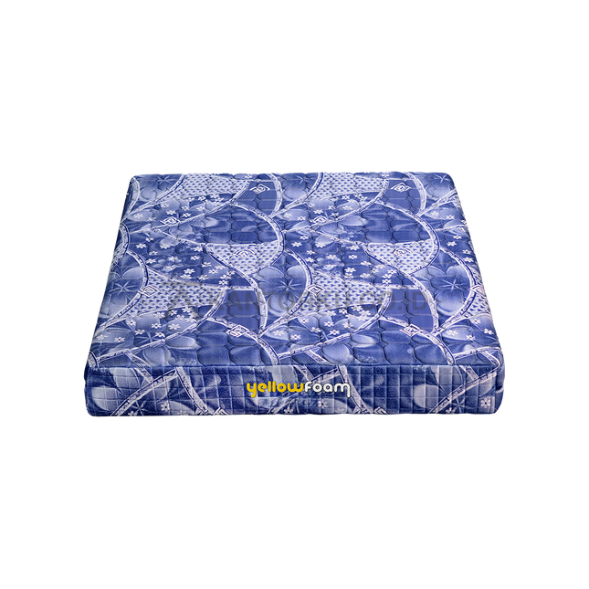 Kasur busa rebounded Floral 01 dengan motif bunga biru elegan yang memberikan kenyamanan tidur optimal – Kantorku