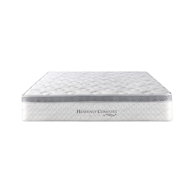 Kasur Quantum Heavenly Comfort Eurotop White nyaman dengan Ortho Spring