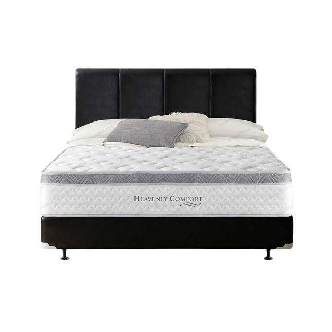 Kasur Quantum Heavenly Comfort Eurotop White nyaman dengan Ortho Spring