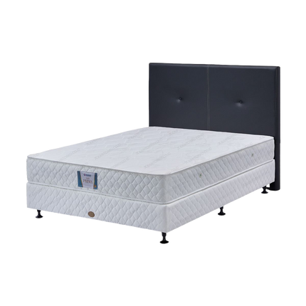 Kasur springbed GUHDO New Prima berbahan kain Jacquard yang elegan dan tahan lama.