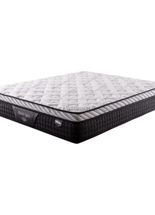 Kasur Comforta Perfect Choice warna hitam elegan dengan sistem pegas berkualitas tinggi - Tersedia di Kantorku.co.id