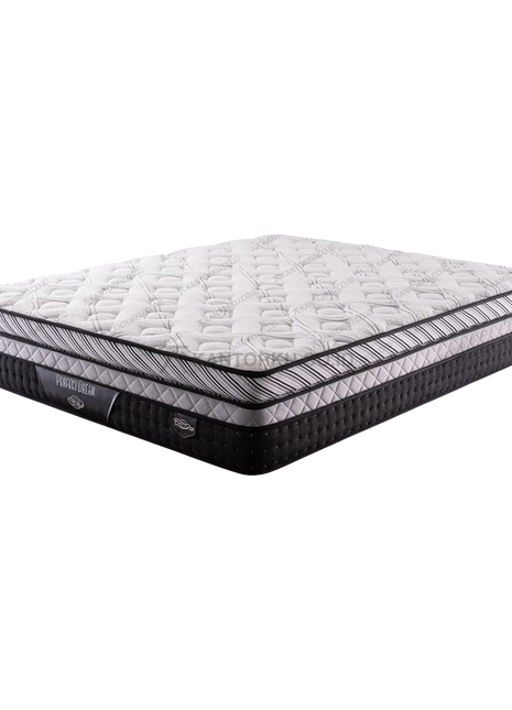 Kasur Comforta Perfect Dream warna hitam elegan dengan sistem pegas berkualitas tinggi - Tersedia di Kantorku.co.id