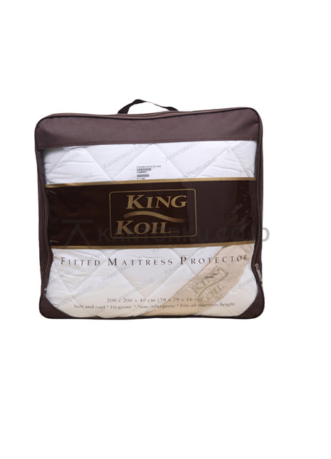 King Koil Fitted Mattress Protector pelindung kasur elegan premium – kantorku