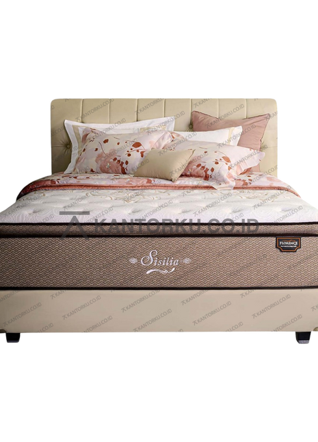 Kasur Florence Sisilia San Pietro orthopedic dengan pillow top lembut kantorku