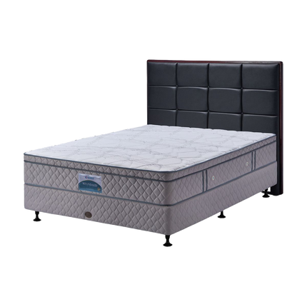 Kasur terjangkau GUHDO Standard Plushtop dengan rebonded foam yang kokoh dan tahan lama.