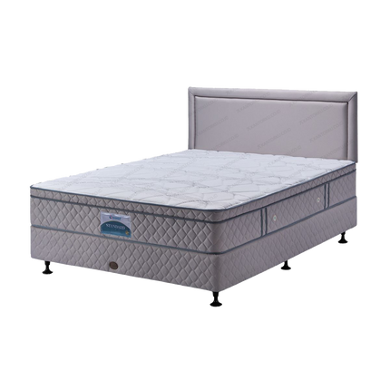 Kasur springbed GUHDO Standard Plushtop menggunakan kain knitting yang lembut.