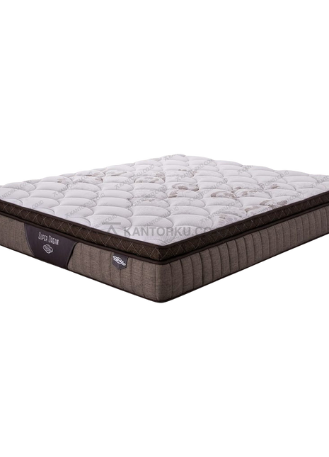 Kasur Comforta Super Dream tinggi 31 cm dengan tingkat kekerasan plush feel - Tersedia di Kantorku.co.id
