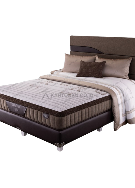 Kasur Comforta Super Pedic tinggi 28 cm dengan tingkat kekerasan plush feel - Tersedia di Kantorku.co.id