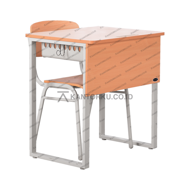 Set meja dan kursi sekolah Indachi Evaro ergonomis — Kantorku