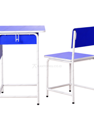Meja Kursi Sekolah Indachi DMB 01 DCB 01 Kokoh dengan rangka besi powder coating