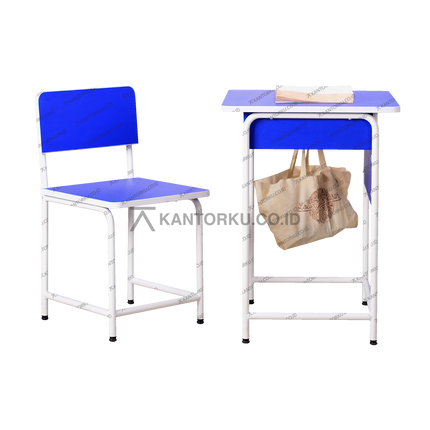 Set meja kursi belajar Indachi DMB 01 & DCB 01 minimalis — kantorku