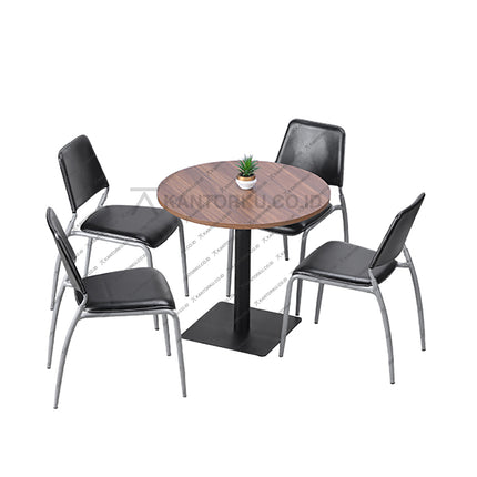 Set Meja Makan Cofemo Bergaya Industrial Ramping – Kantorkudotcodotid