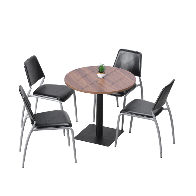 Set Meja Makan Cofemo Bergaya Industrial Ramping – Kantorkudotcodotid