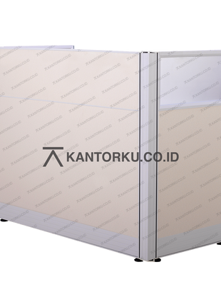 Meja kantor minimalis luas dengan desain modern – Kantorku