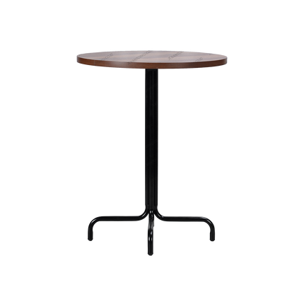 Meja kafe minimalis Cofemo Florida dengan desain kaki tengah bercabang empat — Kantorku.co.id.