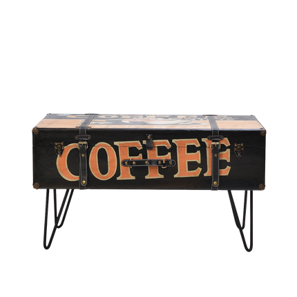 Meja Tamu Retro Industrial Desain koper klasik bernuansa modern